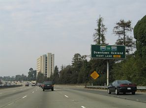 I-580 west at I-980/SR 24