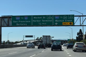 I-880 north at I-980 - Oakland, CA