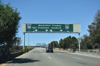 I-580 ramps from I-980 east