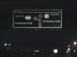 I-85 north at I-985 - 1996