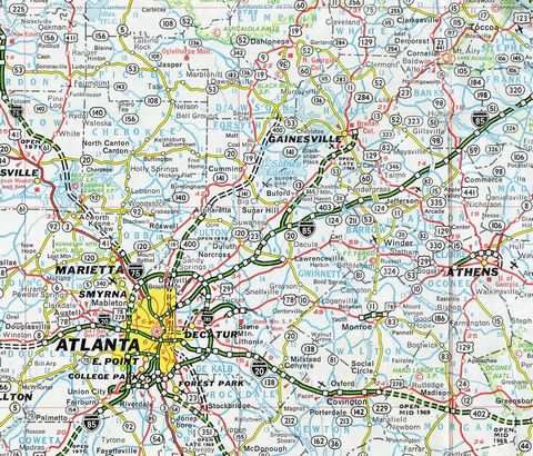 Atlanta and Northeast Georgia - 1969