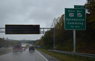 US 23/SR 365 south at I-985/US 129-SR 369 - Gainesville, GA