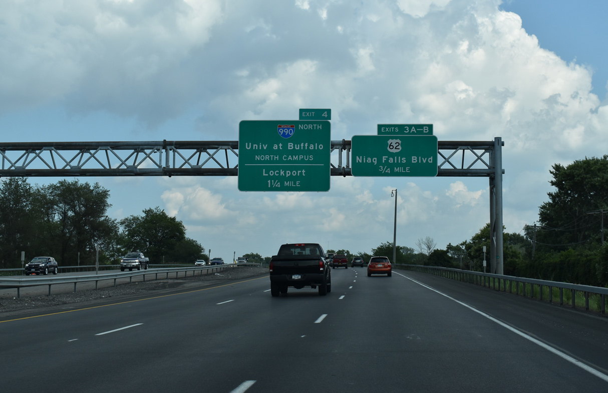 I-290 east to I-990 - Amherst, NY