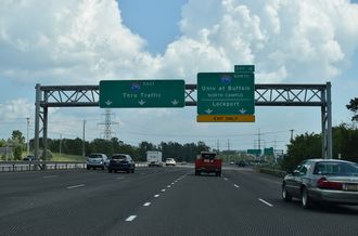 I-290 east to I-990 - Amherst, NY