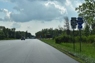 NY 263 south at I-990 - Amherst