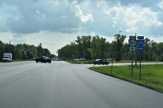 NY 263 south at I-990 - Amherst
