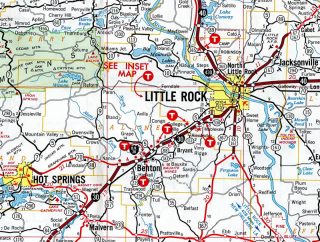 Business Loop I-30 at Benton, Arkansas in 1969