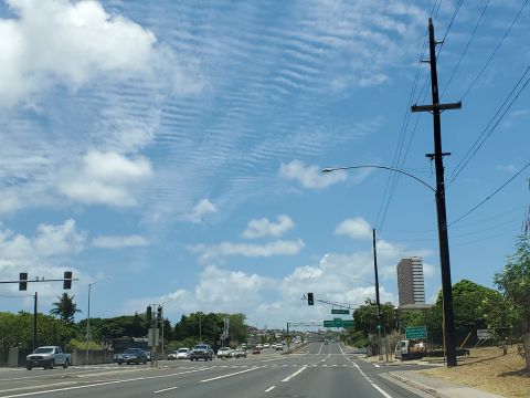 Route 72/Kalaniana'ole Highway west at I-H1 in Honolulu