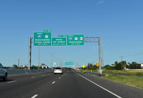IH 2/US 83 east at IH 69E/US 77 - Harlingen, TX
