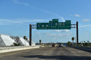 IH 69E/US 77 south at IH 2/US 83 - Harlingen, TX