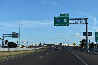 IH 69E/US 77 south at IH 2/US 83 - Harlingen, TX