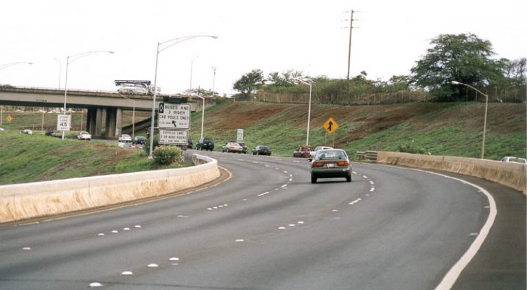 I-H2 south at I-H1 - Oahu