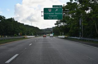 The south end of Puerto Rico Interstate 3