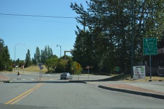 D Street west at I-5 north to Vancouver, Canada in Blaine, Washington