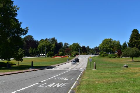 I-5 north at Peace Arch State Park