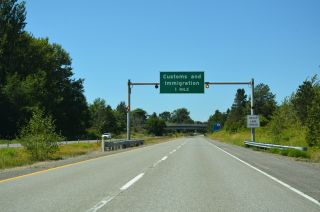 One mile from the Canadian port of entry on I-5 north at Blaine, WA