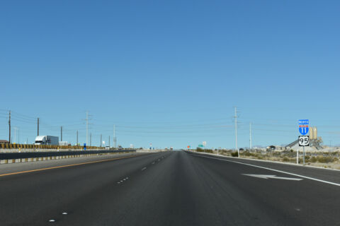 Interstate 11 north of SR 157 (Kyle Canyon Road) and Las Vegas, NV