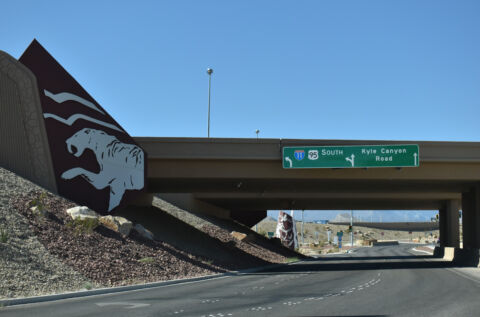 SR 157 (Kyle Canyon Road) west at I-11/US 95 south in Las Vegas, NV