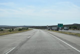 IH 10 east at IH 20 - Reeves County, TX