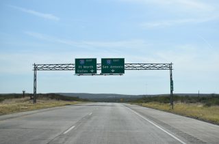 IH 10 east at IH 20 - Reeves County, TX