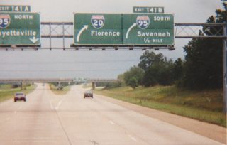 I-20 east at I-95 - 1995