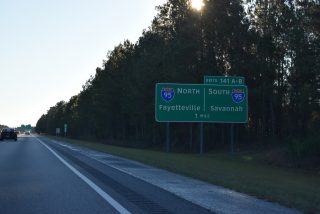 I-20 east at I-95 - Florence, SC