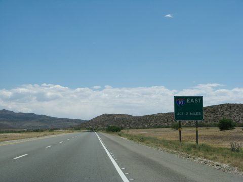 IH 20 west at IH 10 - Reeves County, TX