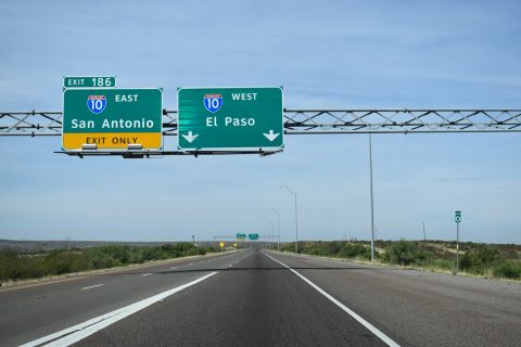 IH 20 west at IH 10 - Reeves County, TX