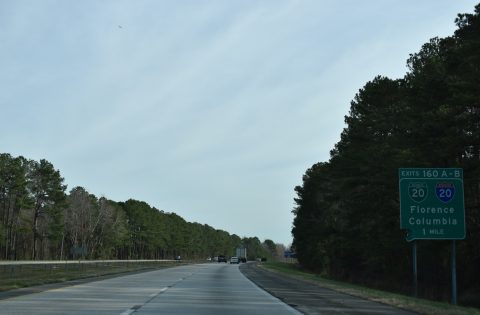 I-95 north at I-20 - Florence, SC