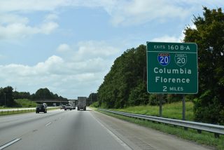 I-95 south at I-20 - Florence, SC