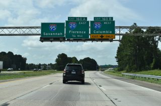 I-95 south at I-20 - Florence, SC