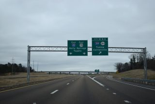 I-22/US 78 east at I-269/MS 304 - Byhalia