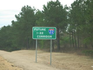 Future I-22 Corridor sign
