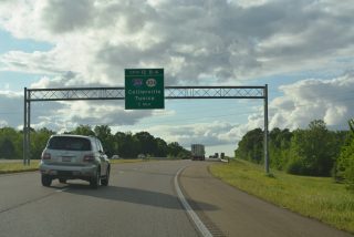 I-22/US 78 west at I-269/MS 304 - Byhalia