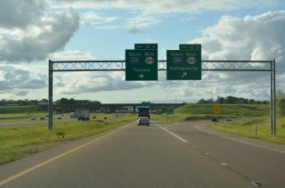 I-22/US 78 west at I-269/MS 304 - Byhalia