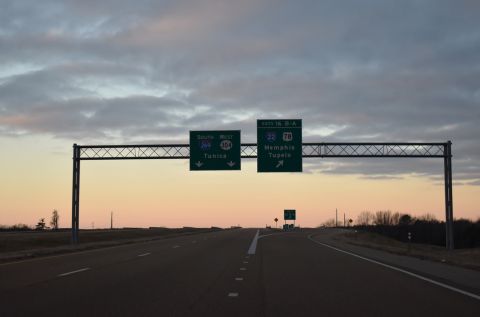 I-269 south at the c/d roadway for I-22 east and U.S. 78