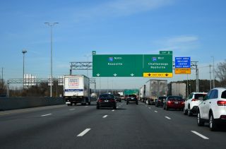 I-75 north at the Tennessee Welcome Center ahead of Interstate 24