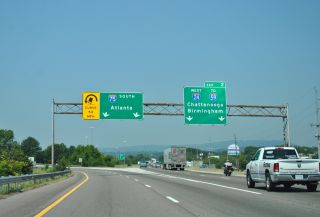I-75 south at I-24 west in 2012