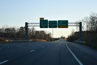 NC 540/TriEx east at Interstate 42 near Garner