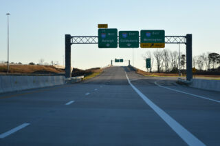 NC 540 east at I-40 east to Wilmington
