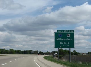 I-39/90 north at I-43/WIS 81 - 2010