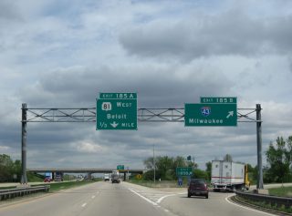 I-39/90 north at I-43/WIS 81 - 2010