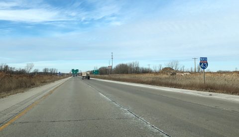 I-43 north at I-41/US 41-141 - Green Bay, WI