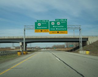 I-43 north at US 41/141 - 2007