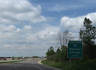 I-43 south at I-39/90 - 2010