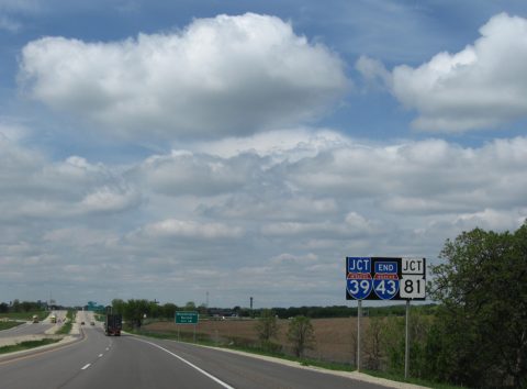 I-43 south at I-39/90 - 2010