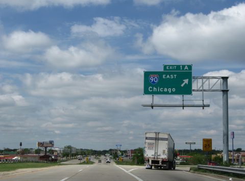 I-43 south at I-39/90 - 2010