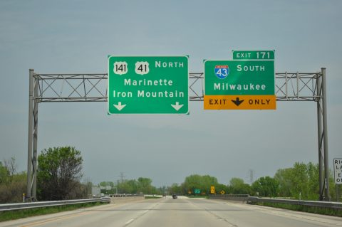 US 41/141 north at I-43 - 2011
