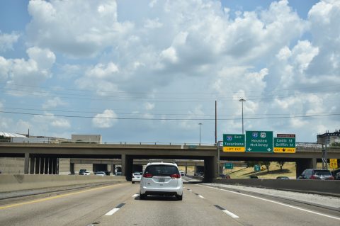 IH 30 east at IH 45/IH 345/US 75 - Dallas, TX