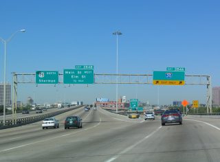 IH 45 north at IH 30/345 - Dallas, TX